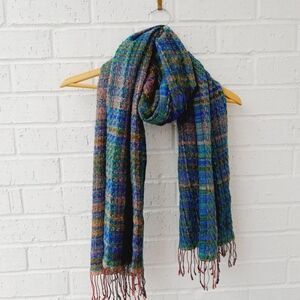 AHUJASONS Multicolor Colorful Soft Wool Modal Scarf Winter Fall Spring